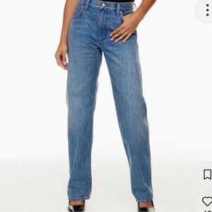 Aritzia denim forum Joni mid rise loose jean